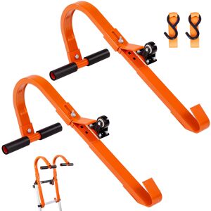 Vevor Ladder Roof Hook Stabilizer 2 Pack With Wheel Rubber Grip T-Bar Steel Vevor Ladder Roof Hook Stabilizer 2 Pack With Wheel Rubber Grip T-Bar Steel