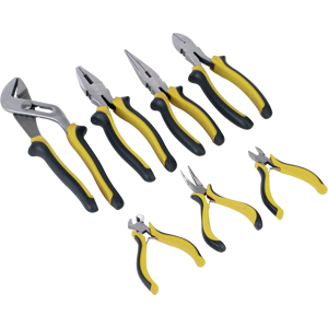 Comfort Grip Pliers Set 7pc - Sealey S0757 New Comfort Grip Pliers Set 7pc - Sealey S0757 New