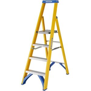 Werner 4 Tread Fibreglass Platform Step Ladder - 7170418 Werner 4 Tread Fibreglass Platform Step Ladder - 7170418