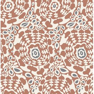Fd27041_terrace Stylized Folk Floral Terracotta Cream Grey Fine Decor Wallpaper Fd27041_terrace Stylized Folk Floral Terracotta Cream Grey Fine Decor Wallpaper