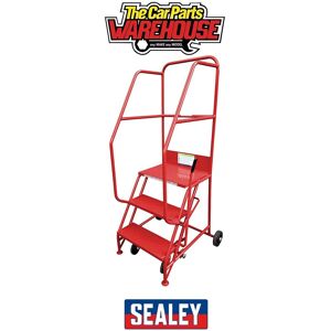 Sealey Mss03 Mobile Safety Steps 3-Tread / Ladder / Platform Sealey Mss03 Mobile Safety Steps 3-Tread / Ladder / Platform