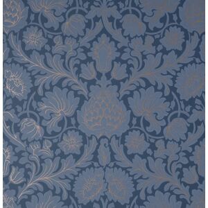 M1681_crown Damask, Metallic, Flourish Copper Blue Grey Fine Decor Wallpaper M1681_crown Damask, Metallic, Flourish Copper Blue Grey Fine Decor Wallpaper