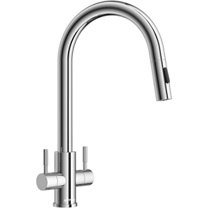 Does Not Apply Kitchen Tap Dual Lever, Polished Chrome 2 Handles Monobloc Kitchen Mixer Taps 1 Does Not Apply Kitchen Tap Dual Lever, Polished Chrome 2 Handles Monobloc Kitchen Mixer Taps 1