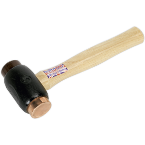 Copper/rawhide Faced Hammer 3.5lb Hickory Shaft - Sealey Crf35 New Copper/rawhide Faced Hammer 3.5lb Hickory Shaft - Sealey Crf35 New