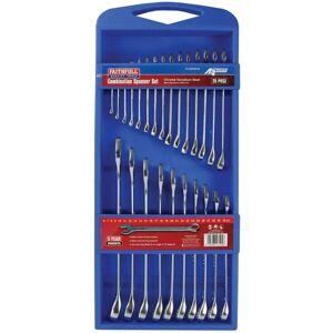 Faithfull Combination Spanner Set, Chrome Vanadium25 Piece Set Size Range 6-32mm Faithfull Combination Spanner Set, Chrome Vanadium25 Piece Set Size Range 6-32mm