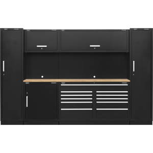 Premier 3.3m Storage System Pressed Wood Worktop Sealeyapmscombo7w Premier 3.3m Storage System Pressed Wood Worktop Sealeyapmscombo7w