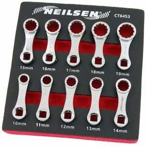 Neilsen 10pc Torque Wrench Spanner 12 Point Adaptor Set 3/8 Drive Metric 10mm - 19mm Neilsen 10pc Torque Wrench Spanner 12 Point Adaptor Set 3/8 Drive Metric 10mm - 19mm