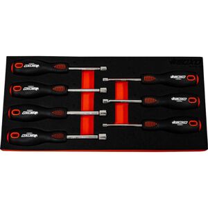 Nut Driver Handle Set 7 Piece 5 - 11mm High Polished Chrome Finish Boxo Bx518-R2 Nut Driver Handle Set 7 Piece 5 - 11mm High Polished Chrome Finish Boxo Bx518-R2