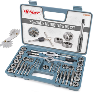 Does Not Apply 39pc Imperial Sae & Metric Tap & Die Set. Complete M3 To M12 / #4 To 1/2in Tap S Does Not Apply 39pc Imperial Sae & Metric Tap & Die Set. Complete M3 To M12 / #4 To 1/2in Tap S