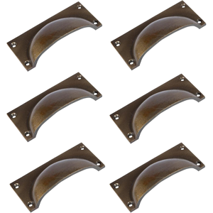 Does Not Apply Hammer & Tongs Rectangular Cabinet Drawer Pull - W105mm X H50mm - Brass - Pack O Does Not Apply Hammer & Tongs Rectangular Cabinet Drawer Pull - W105mm X H50mm - Brass - Pack O