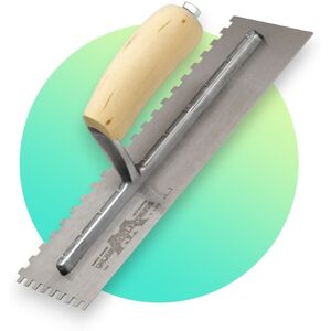 Marshalltown M702S Notched Trowel - 11" x 4.5" Square, Wooden Handle Marshalltown M702S Notched Trowel - 11" x 4.5" Square, Wooden Handle