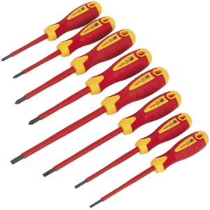 Screwdriver Set 8pc Vde Approved - Sealey Ak6124 New Screwdriver Set 8pc Vde Approved - Sealey Ak6124 New