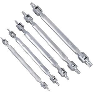 Ab Tools Male Torx / Star Flexi Double Ended Swivel Head T15 - T60 5pc 10 Sizes Ab Tools Male Torx / Star Flexi Double Ended Swivel Head T15 - T60 5pc 10 Sizes
