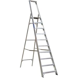 Sealey Industrial Step Ladder Aluminium 10 Steps 150kg Capacity 3.7m Axl10 Sealey Industrial Step Ladder Aluminium 10 Steps 150kg Capacity 3.7m Axl10