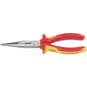 Draper Knipex 26 18 200uksbe Vde Fully Insulated Long Nose Pliers, 200mm Draper Knipex 26 18 200uksbe Vde Fully Insulated Long Nose Pliers, 200mm