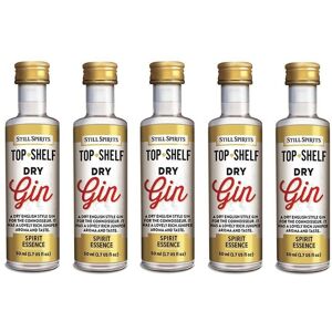 Still Spirits Essence Top Shelf Dry Gin Spirit Flavouring 5 Pack Still Spirits Essence Top Shelf Dry Gin Spirit Flavouring 5 Pack