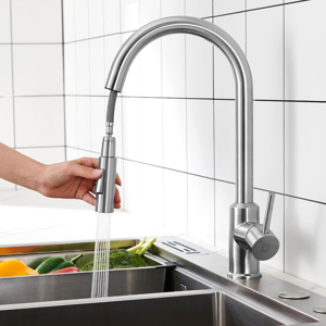 Does Not Apply Extendable Kitchen Tap With 2 Spray Modes, High Arc Kitchen Mixer Tap With Showe Does Not Apply Extendable Kitchen Tap With 2 Spray Modes, High Arc Kitchen Mixer Tap With Showe