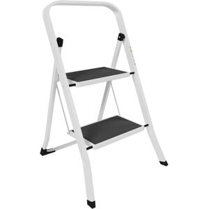 Home Vida 2 Step Ladder - Heavy Duty Steel Folding Ladder With Slip-Resistant A Home Vida 2 Step Ladder - Heavy Duty Steel Folding Ladder With Slip-Resistant A