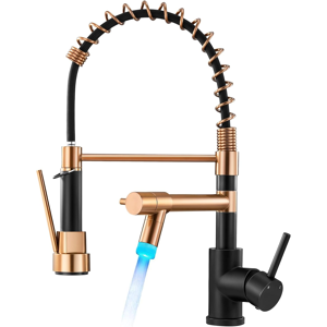 Does Not Apply Led Professional Kitchen Tap,360° Swivel Dual Spouts Kitchen Sink Taps With Pull Does Not Apply Led Professional Kitchen Tap,360° Swivel Dual Spouts Kitchen Sink Taps With Pull