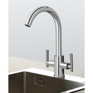 Does Not Apply Kitchen Sink Mixer Tap, Dual Lever Monobloc Tap With 360° Swivel Spout, Solid Br Does Not Apply Kitchen Sink Mixer Tap, Dual Lever Monobloc Tap With 360° Swivel Spout, Solid Br