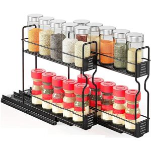 Spice Rack Organizer, 2-Tier Pull Out Seasoning Rack For Kitchen Cabinet,4715 Spice Rack Organizer, 2-Tier Pull Out Seasoning Rack For Kitchen Cabinet,4715