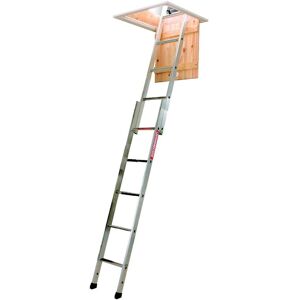 Werner Spacemaker 2 Section Aluminium Sliding Loft Ladder 302340 Sliding Loft Werner Spacemaker 2 Section Aluminium Sliding Loft Ladder 302340 Sliding Loft