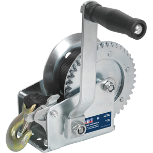 Sealey Geared Hand Winch With Webbing Strap 540kg Capacity Gww1200m Sealey Geared Hand Winch With Webbing Strap 540kg Capacity Gww1200m