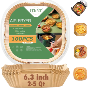 Does Not Apply Air Fryer Liners Square, 100pcs For 2 To 5 Qt Air Fryer Disposable Paper Liner, Does Not Apply Air Fryer Liners Square, 100pcs For 2 To 5 Qt Air Fryer Disposable Paper Liner,