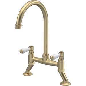 Does Not Apply Kb817 Kitchen Taps Traditional Bridge Mixer Kitchen Tap With Lever Handles, 237m Does Not Apply Kb817 Kitchen Taps Traditional Bridge Mixer Kitchen Tap With Lever Handles, 237m