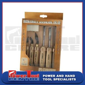 Narex 894610 6 Piece Set Of Premium Wood Carving Chisels With Sharpening Stone Narex 894610 6 Piece Set Of Premium Wood Carving Chisels With Sharpening Stone