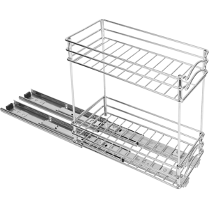 Does Not Apply Pull Out 2-Tier Spice Rack Organiser - W12 X D26 X H23.8cm / 4.72 X 10.24 X 9.37 Does Not Apply Pull Out 2-Tier Spice Rack Organiser - W12 X D26 X H23.8cm / 4.72 X 10.24 X 9.37