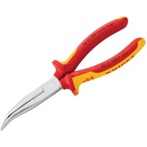 Knipex Vde Long Bent Snipe Nose Side Cutting Pliers 200mm / One Size Multi Colou Knipex Vde Long Bent Snipe Nose Side Cutting Pliers 200mm / One Size Multi Colou
