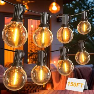 Toipwen Outdoor String Lights 45.7m/150ft, Ip45 Waterproof Outdoor Lights Mains Powered Toipwen Outdoor String Lights 45.7m/150ft, Ip45 Waterproof Outdoor Lights Mains Powered
