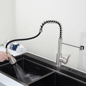 Does Not Apply Kitchen Mixer Tap With 360° Swivel Pull Out Spray Single-Lever Spring Kitchen Fa Does Not Apply Kitchen Mixer Tap With 360° Swivel Pull Out Spray Single-Lever Spring Kitchen Fa