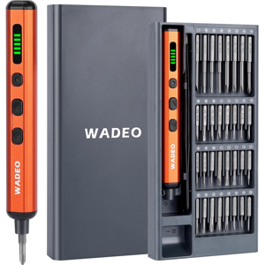 Wadeo Electric Precision Screwdriver Set 81pc Cordless Rechargeable 64 Bits Wadeo Electric Precision Screwdriver Set 81pc Cordless Rechargeable 64 Bits