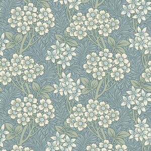 Et12004 - Arts And Crafts Floral Vine Light Blue Sage White Galerie Wallpaper Et12004 - Arts And Crafts Floral Vine Light Blue Sage White Galerie Wallpaper