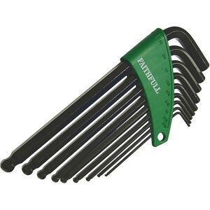 Faithfull Imperial Ball End Long Arm Hexagon Key Set, 9 Piecone Size Multi Colou Faithfull Imperial Ball End Long Arm Hexagon Key Set, 9 Piecone Size Multi Colou