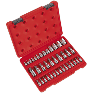 Sealey Trx-Star* Socket & Security Socket Bit Set 38pc 1/4\", 3/8\" & 1/2\"Sq Drive - Seal Sealey Trx-Star* Socket & Security Socket Bit Set 38pc 1/4\", 3/8\" & 1/2\"Sq Drive - Seal