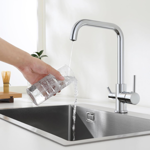 Does Not Apply Chrome 3 Way Kitchen Tap With Drinking Filtered Water Outlet, 360° Swivel Three Does Not Apply Chrome 3 Way Kitchen Tap With Drinking Filtered Water Outlet, 360° Swivel Three