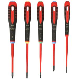 Bahco Be-9872sl Ergo Vde Insulated Screwdriver Set, 5 Pieceone Size Multi Colour Bahco Be-9872sl Ergo Vde Insulated Screwdriver Set, 5 Pieceone Size Multi Colour
