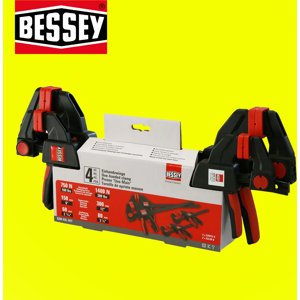 Bessey Ezm-Ezl One Handed 4 Piece Clamp Set 2 X Ezm 15-6 2 X Ezl 30-8, Bessey Ezm-Ezl One Handed 4 Piece Clamp Set 2 X Ezm 15-6 2 X Ezl 30-8,