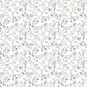 G45454 - Just Kitchens Spring Leaf Trail Grey Beige Galerie Wallpaper G45454 - Just Kitchens Spring Leaf Trail Grey Beige Galerie Wallpaper