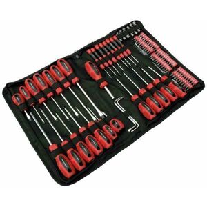Neilsen Ct2551 - 106 Pieces Screwdriver And Bits Set With Storage Pouch - Red Neilsen Ct2551 - 106 Pieces Screwdriver And Bits Set With Storage Pouch - Red