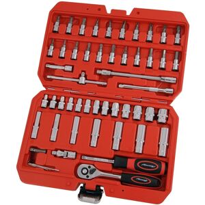 Neilsen 53pc Metric Socket Set 1/4" Wrench Torx Ratchet Driver Screwdriver Bit Extension Neilsen 53pc Metric Socket Set 1/4" Wrench Torx Ratchet Driver Screwdriver Bit Extension