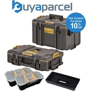 Dewalt Tough System 2.0 Ds400 + Ds166 Stackable Toolbox Case + 2 Organisers Dewalt Tough System 2.0 Ds400 + Ds166 Stackable Toolbox Case + 2 Organisers
