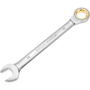 Uxcell 32mm Ratcheting Combination Wrench 72 Teeth Ratchet Box Ended Open End Spanner Uxcell 32mm Ratcheting Combination Wrench 72 Teeth Ratchet Box Ended Open End Spanner