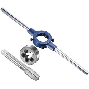 Uxcell 5/8-11 Unc Tap And Die Set Thread Tapping With 38mm Wrench Handle Fit M12-M16 Uxcell 5/8-11 Unc Tap And Die Set Thread Tapping With 38mm Wrench Handle Fit M12-M16