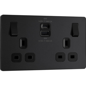 Does Not Apply 45w Double Switched Power Wall Plug Socket With Super Fast Charge Type A And Typ Does Not Apply 45w Double Switched Power Wall Plug Socket With Super Fast Charge Type A And Typ