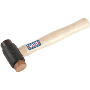 Copper/rawhide Faced Hammer 2.25lb Hickory Shaft - Sealey Crf25 New Copper/rawhide Faced Hammer 2.25lb Hickory Shaft - Sealey Crf25 New