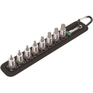 Wera 8 Piece 1/4\" Sq. Drive Hold Function Hex Socket Set & Belt-2 Clip, 003881 Wera 8 Piece 1/4\" Sq. Drive Hold Function Hex Socket Set & Belt-2 Clip, 003881